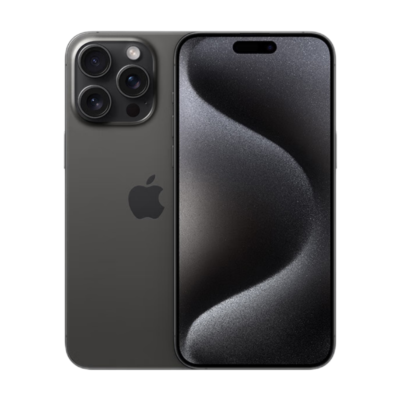 再降价、plus会员:Apple/苹果 iPhone 15 Pro Max (A3108) 256GB 黑色钛金属 支持移动联