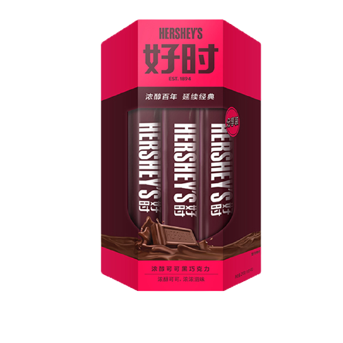 HERSHEY'S 好时 浓醇可可黑巧克力 210g 39.9元