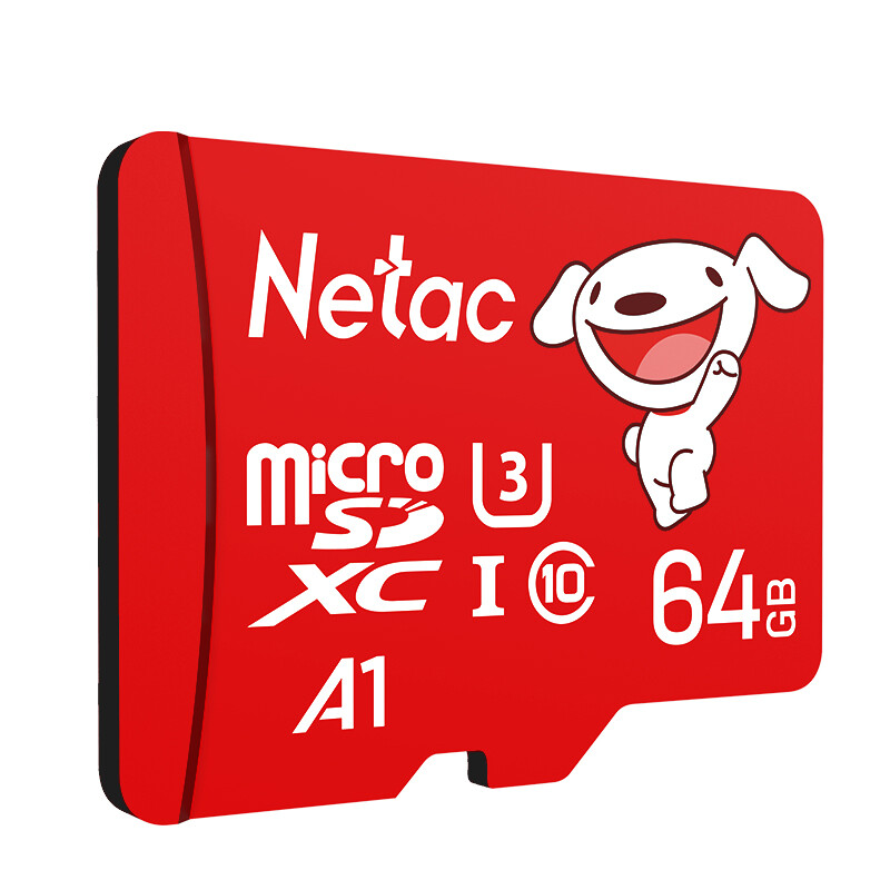有券的上、PLUS会员：Netac 朗科 JOY Micro-SD存储卡 64GB（UHS-I、U3、A1） 18.78元（需用券）