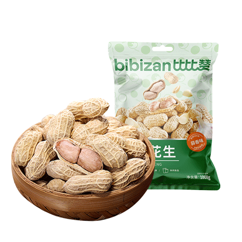 PLUS会员：比比赞（BIBIZAN）龙岩花生蒜香味1008g 7.68元（需领券）