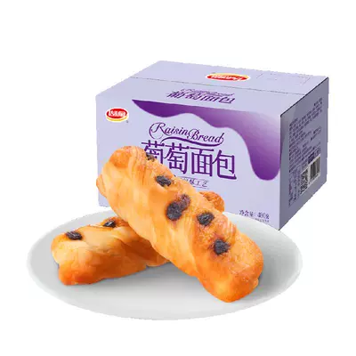 88VIP:达利园 糕点 葡萄面包40g*12枚480g 11.5元包邮(19.5元+8元猫超卡)