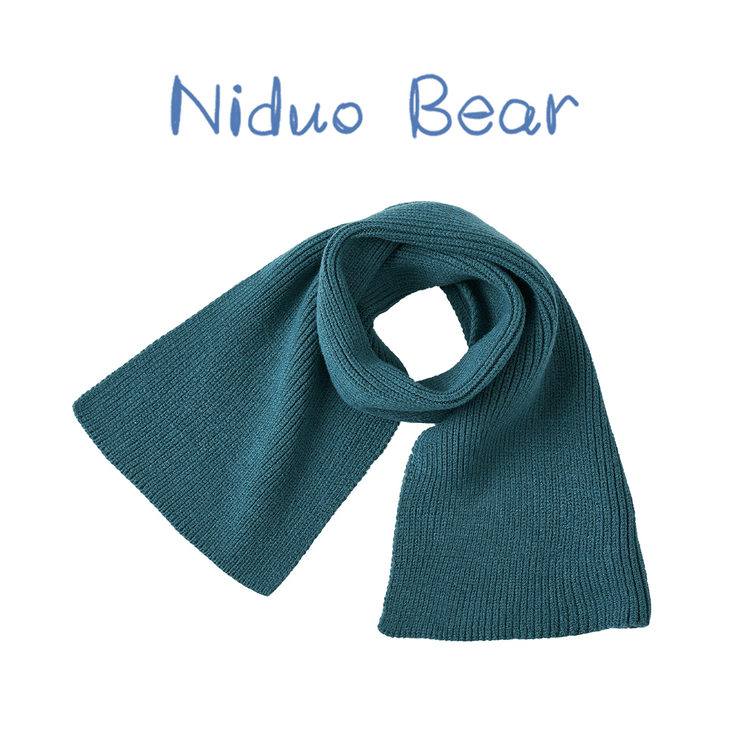 niduo bear 尼多熊 特价清仓尼多熊秋冬初生宝宝保暖围巾儿童毛绒围巾男女童