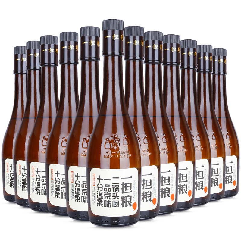 一担粮 北京二锅头 42%vol 经典清香型白酒 480mL*12瓶 190元