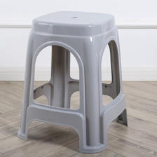 范倾城 加厚塑料凳子家用塑料凳客厅餐桌登子 加厚款灰色1个 高46cm 15.5元
