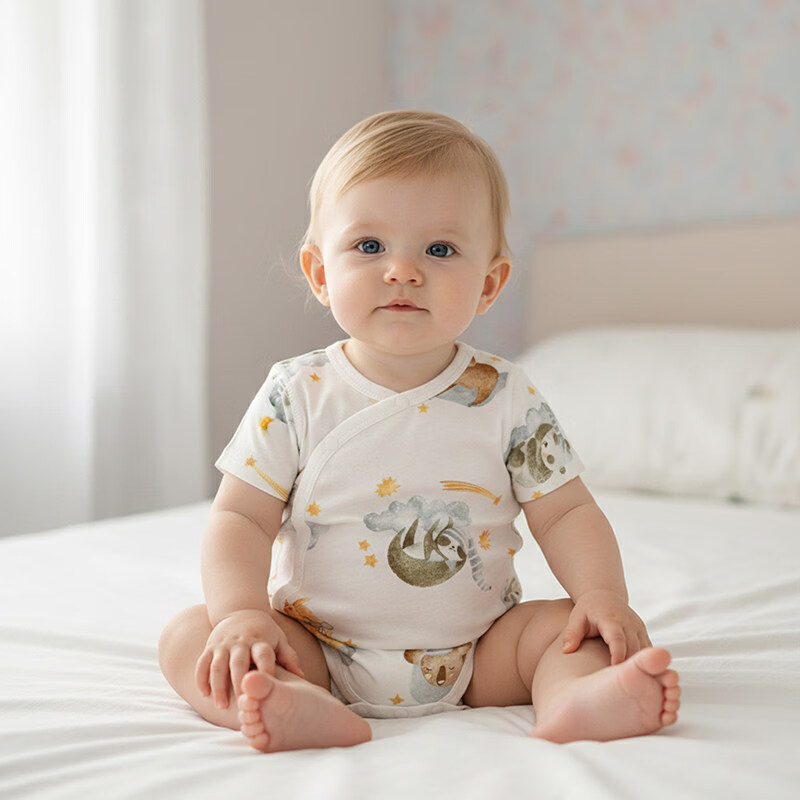 小猪大卫 新生婴儿纯棉包屁衣 A类 10.9元（需买3件，需用券）