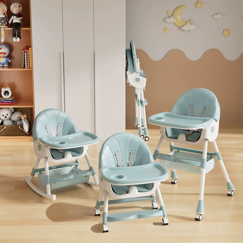 BABYALAN 宝宝餐椅多功能可折叠儿童餐椅婴儿吃饭餐桌椅便携式可躺 154元（需