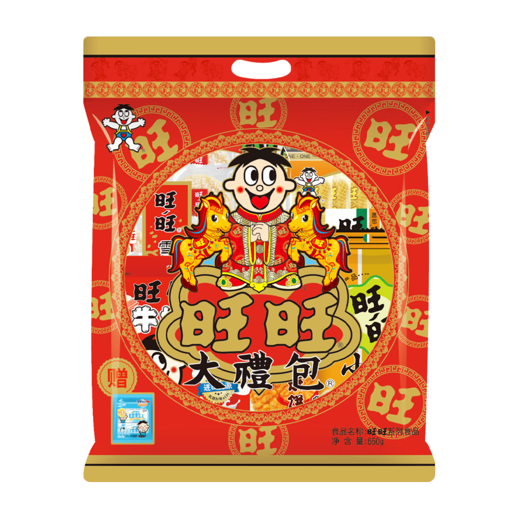 移动端、京东百亿补贴：旺旺 饼干零食礼包 650g 24.17元（需用券）
