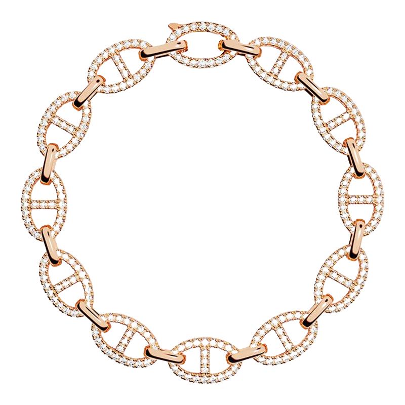 APM Monaco Maille Marine链环手链玫瑰金色时尚 1500元