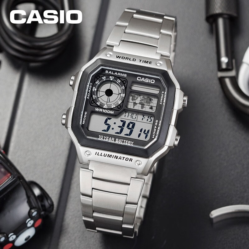 卡西欧 电子表 AE-1200WHD-1AVDF 159元(需领券)
