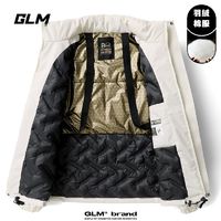 GLM 森马GLM男女冬季冲锋拼色立领羽绒棉服石墨烯运动加厚外套 ￥59