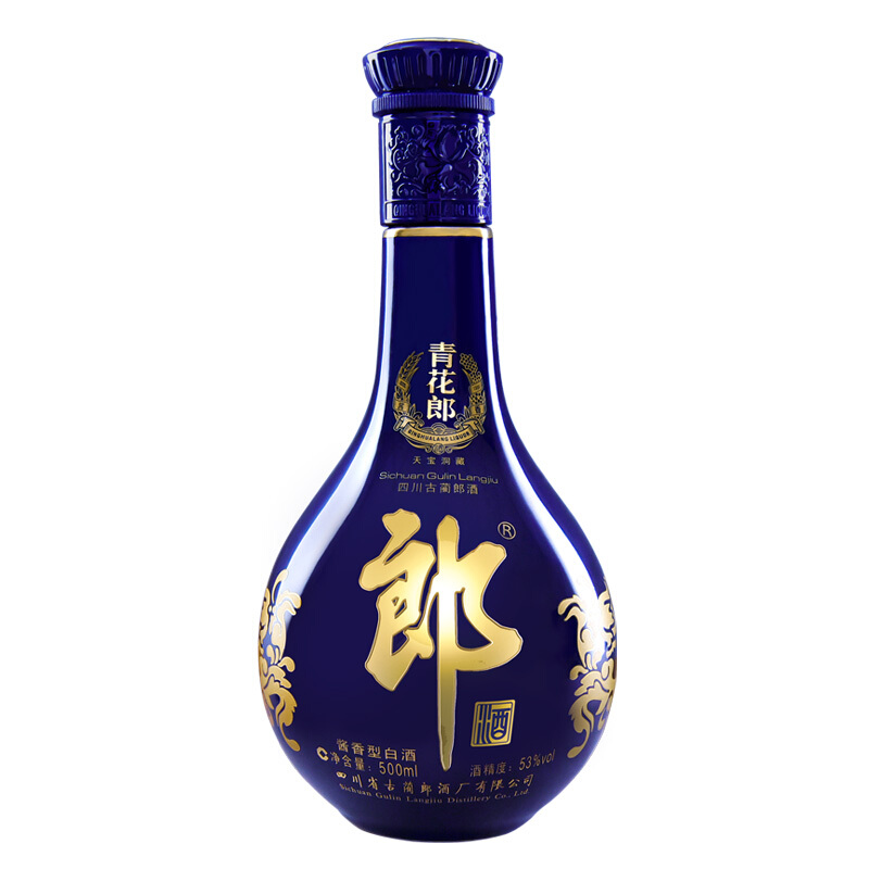 郎酒 青花郎酒 天宝洞藏 陈酿 53%vol 500ml酱香型白酒 722.42元