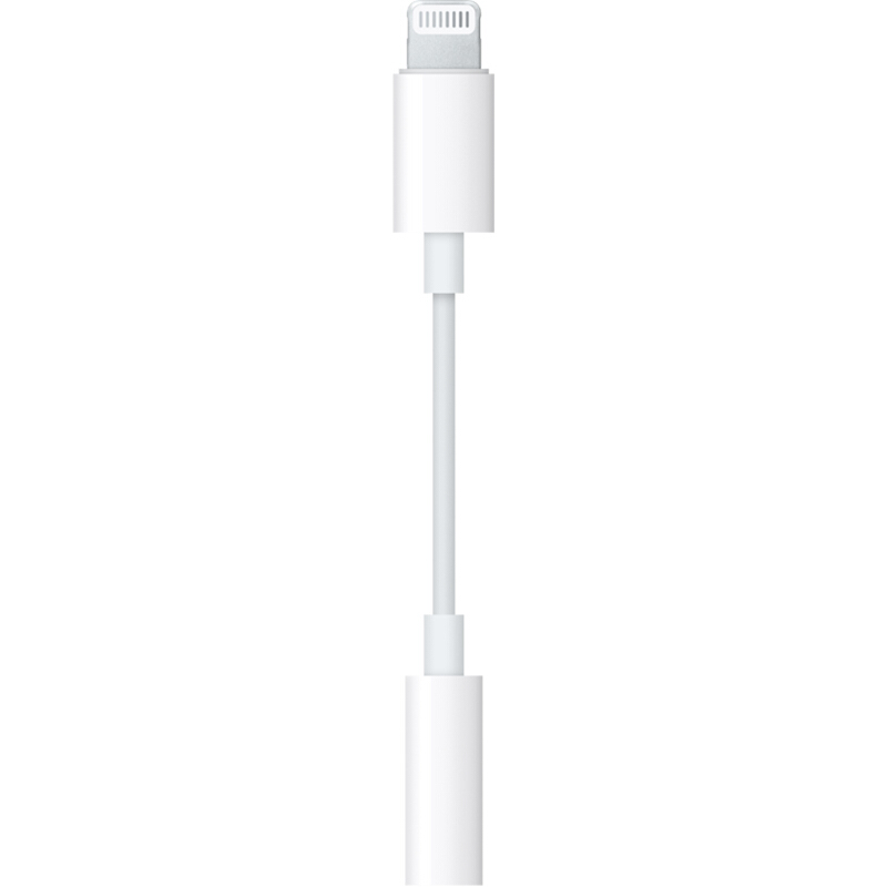 Apple 苹果 Lightning转3.5mm 耳机插孔转换器 白色 59.97元