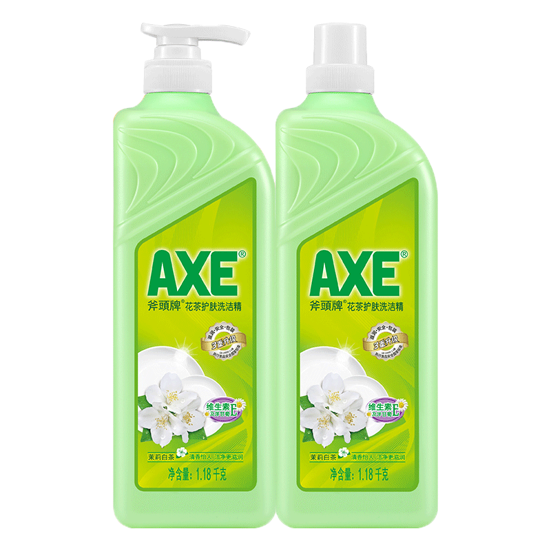 AXE 斧头 花茶护肤洗洁精 1.18kg+1.18kg补充装 14.89元包邮