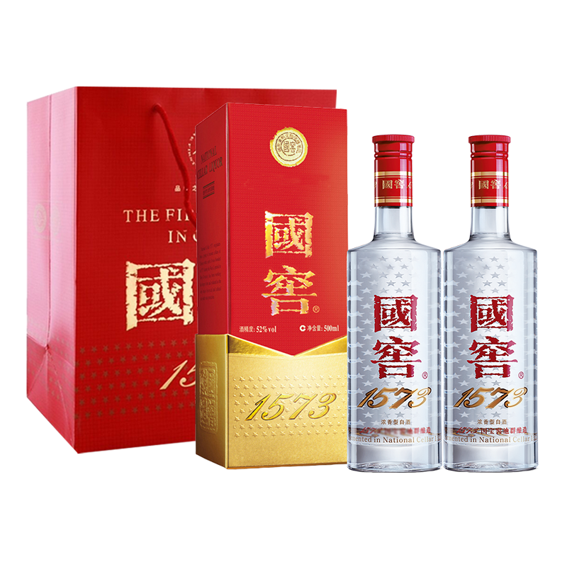 京东百亿补贴：国窖1573 经典 52度 浓香型白酒 500ml*2瓶 1789.92元 包邮