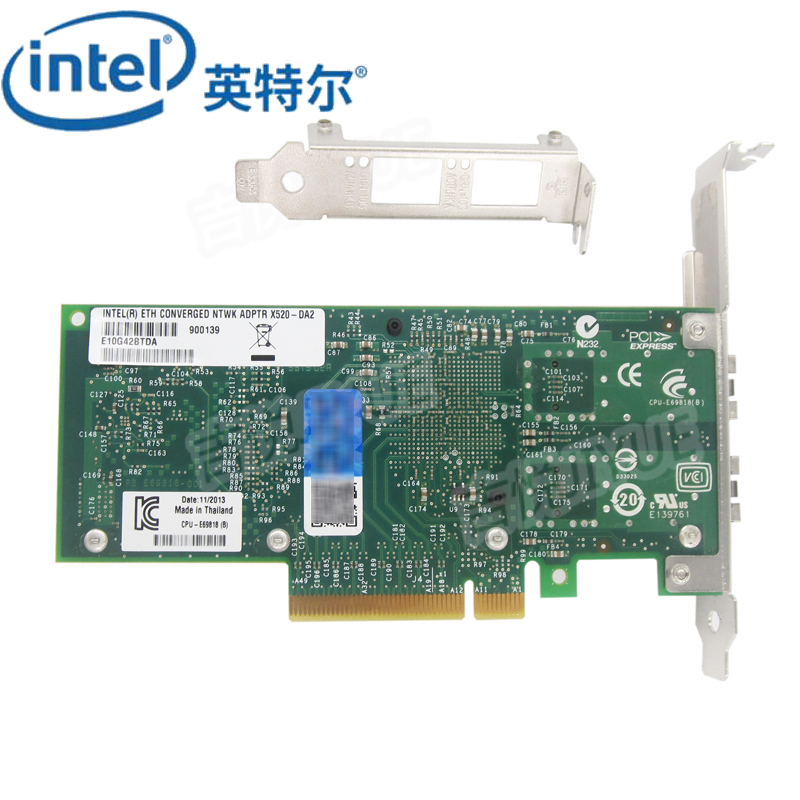 intel 英特尔 E10G42BTDABLK 10000M 万兆PCI-E网卡 1710元