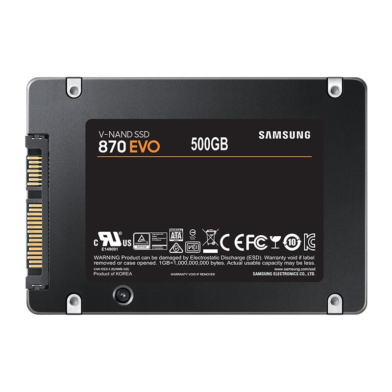 SAMSUNG 三星 870 EVO SATA 固态硬盘 500GB（SATA3.0） 449元（需用券）