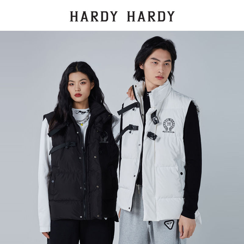 HARDY HARDY 羽绒服马甲2023无袖男女短款背心外套加厚保暖坎肩 362.3元