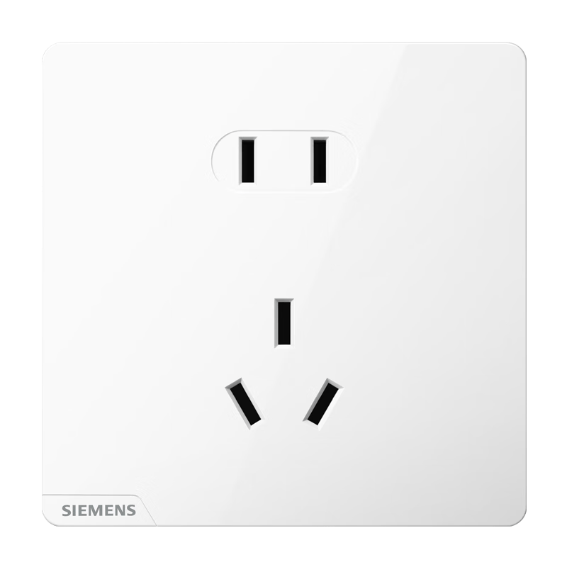 西门子（SIEMENS）插座面板 10A正五孔插座 智能马桶插座 皓彩雅白5UB26143NC011P 
