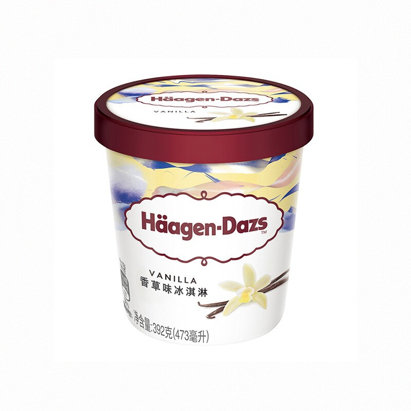 哈根达斯 冰淇淋 香草味 473ml 65.02元