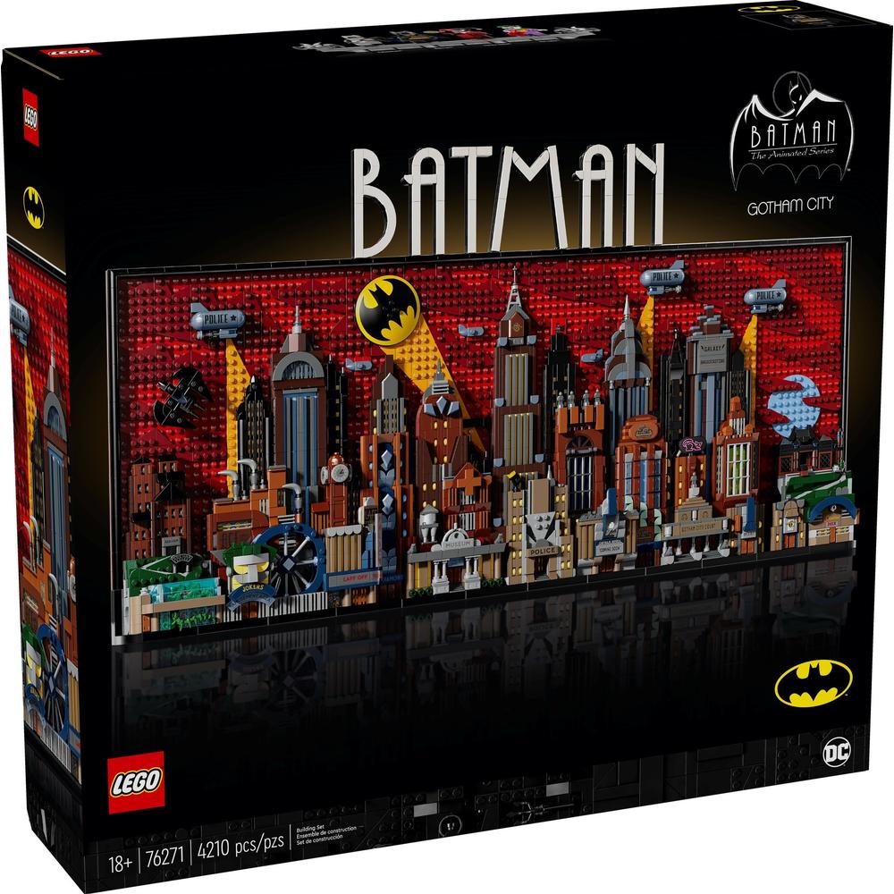 百亿补贴：LEGO 乐高 积木超英系列76271蝙蝠侠:动画版哥谭市儿童玩具 1572元