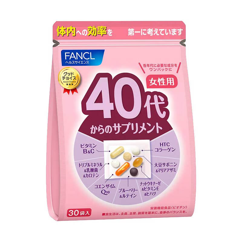 FANCL 芳珂 女性40+复合维生素综合营养包 30日量 269.04元