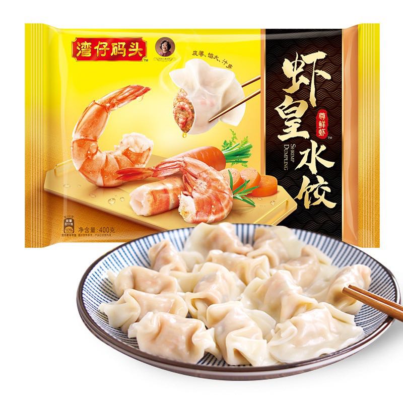 湾仔码头 虾皇水饺 400g 16.4元（需用券）