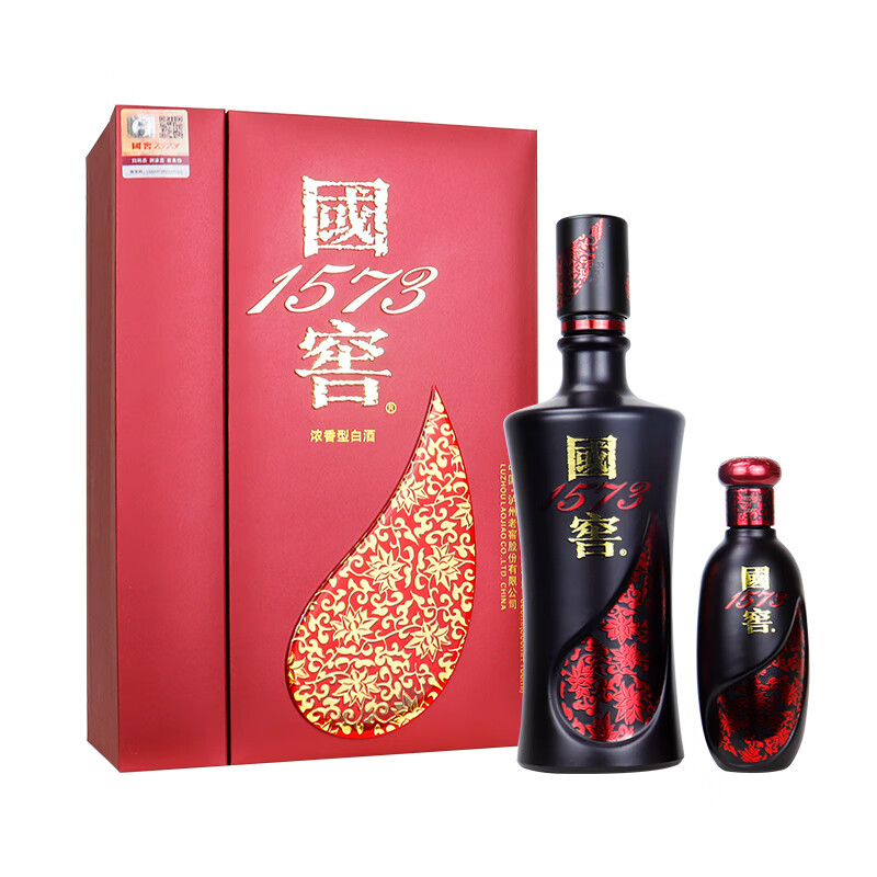 泸州老窖 国窖1573 君雅52度浓香型白酒 500ml+100ml 2瓶礼盒装 896.9元