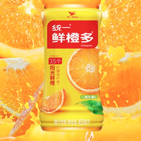 统一 鲜橙多 450ml*15瓶 整箱装 橙汁饮料（新老包装随机发货） 23.57元（需买2