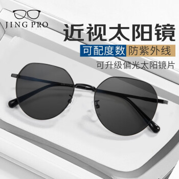 JingPro 镜邦 1.60MR-8近视太阳镜（含散光）+时尚GM同款镜框多款可选 ￥99