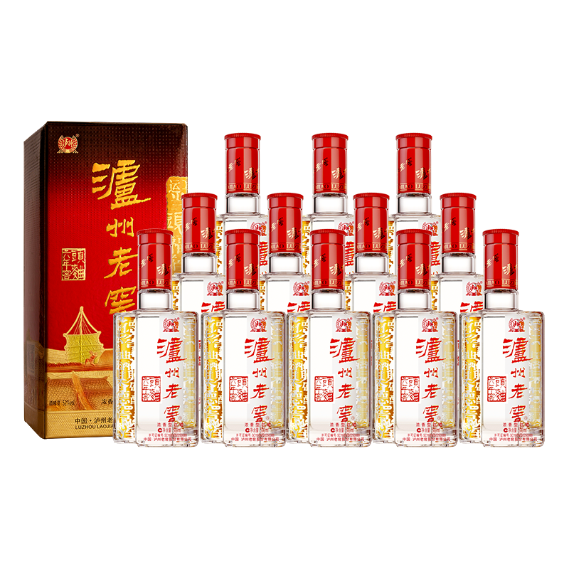 泸州老窖 六年窖头曲 52%vol 浓香型白酒 500ml*6瓶*2箱 798.6元（需用券）