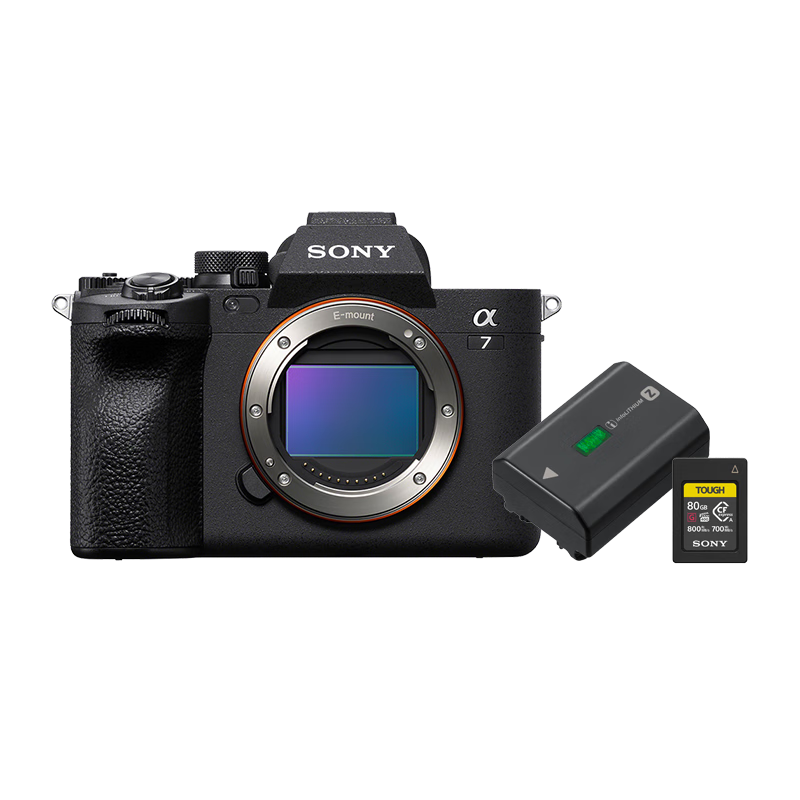 索尼（SONY）Alpha 7 IV 全画幅微单数码相机 + CEA-G80T存储卡+NP-FZ100 电池存储卡