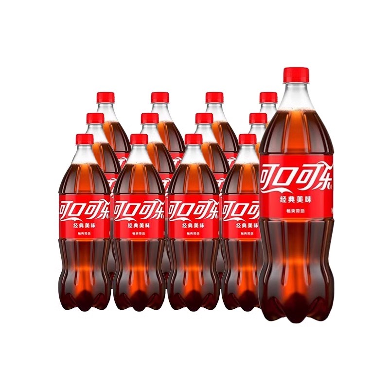 可口可乐 Coca-Cola 1L*12瓶整件汽水碳酸饮料 ￥38.9