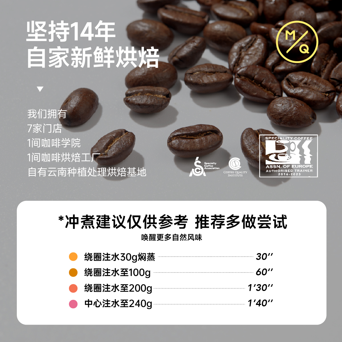 MQ COFFEE 明谦 埃塞俄比亚古吉日晒7.0花魁咖啡豆手冲单品现磨烘焙美式 69.57