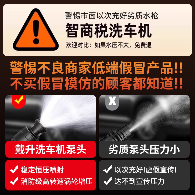 移动端：易驹 YJ-C1883-BH-2512271 无线洗车机 高压水枪 家用清洗车 大功率 充电