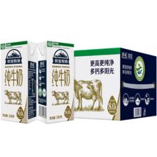 PLUS会员:欧亚（Europe-Asia） 高原牧场 全脂纯牛奶250g*16盒 35.2元包邮