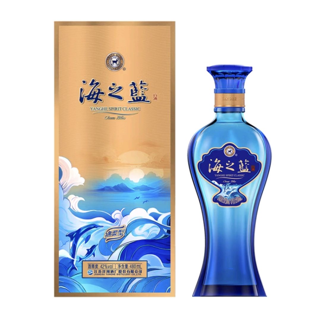 今日必买：YANGHE 洋河 海之蓝 42度 绵柔浓香型 480ml*6瓶 670.72元（需用券）