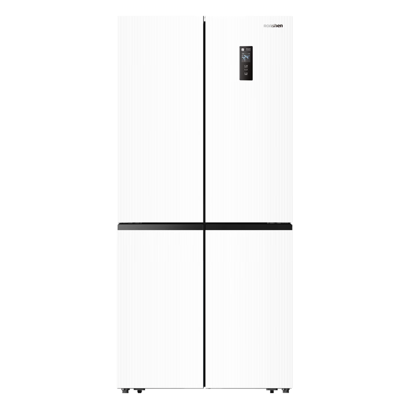 PLUS会员：Ronshen 容声 520升 十字双开四开门冰箱白色家用变频一级能效无霜 B