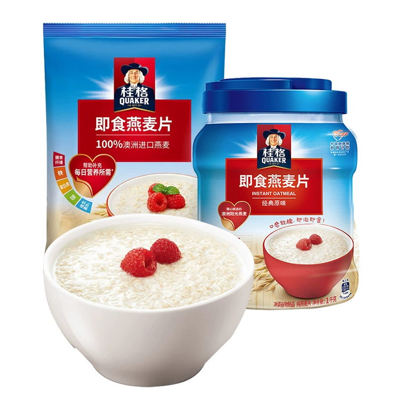 QUAKER 桂格 即食燕麦片 1000g 不添加蔗糖 ￥13.8