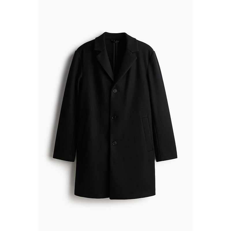 移动端：H&M 男士毛呢大衣 1225636 214元（淘金币可抵9.9元起）