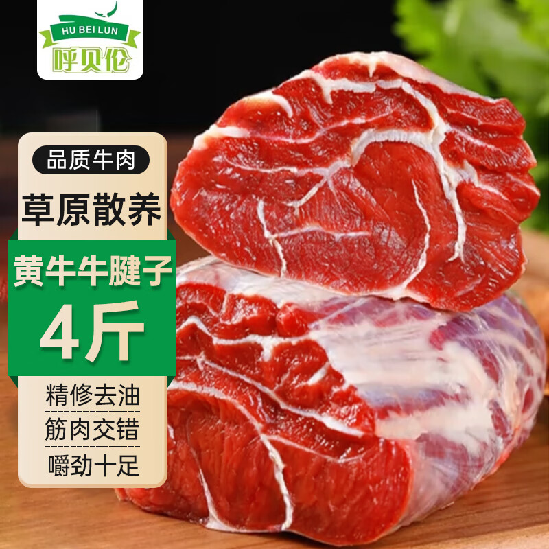 呼贝伦 国产原切牛腱子肉2kg牛腱芯新鲜卤味炖煮食材牛肉生鲜 源头直发 牛