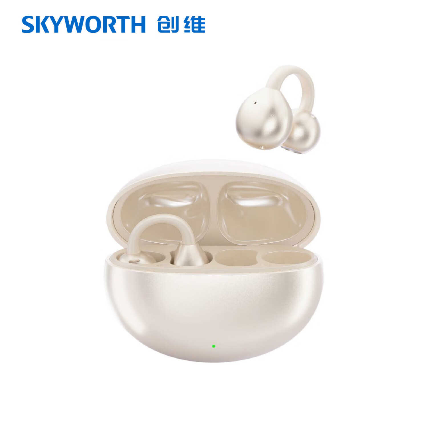 SKYWORTH 创维 骨传导概念蓝牙耳机开放式无线夹耳夹式不入耳舒适运动户外跑