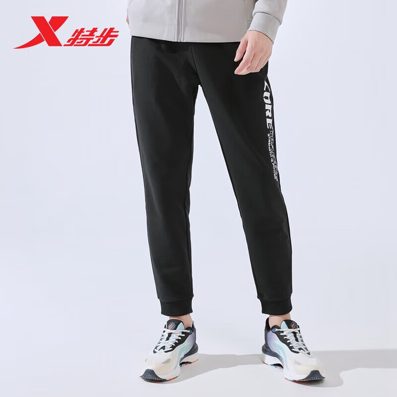 XTEP 特步 运动裤 长裤 878329630051 正黑色 49元（需用券）
