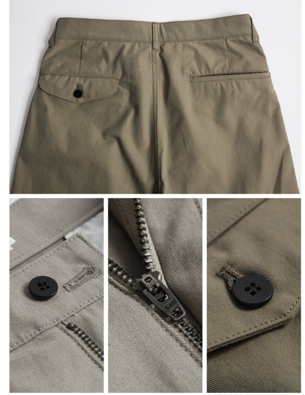 日本在地制造 STILL BY HAND 凉爽体感宽舒锥形长裤Baker Pants