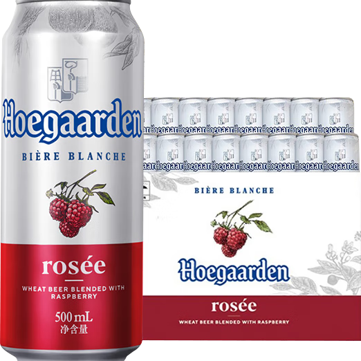 Hoegaarden 福佳 红果啤 精酿啤酒 比利时风味 500ml*18听啤酒整箱 144元