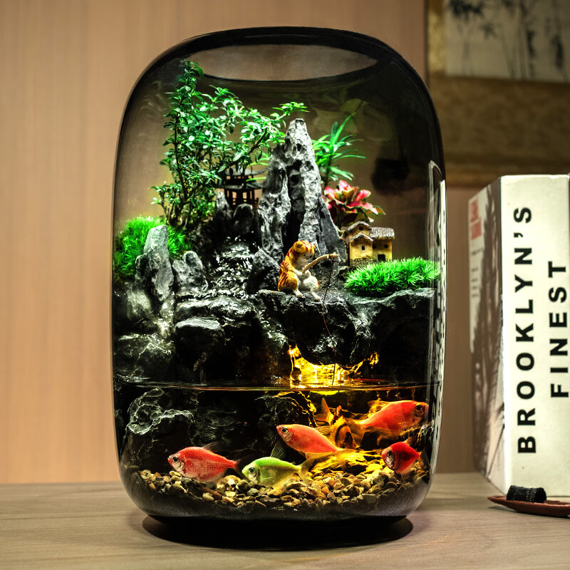 艾格辰 大号鱼缸微景观水培摆件 408元
