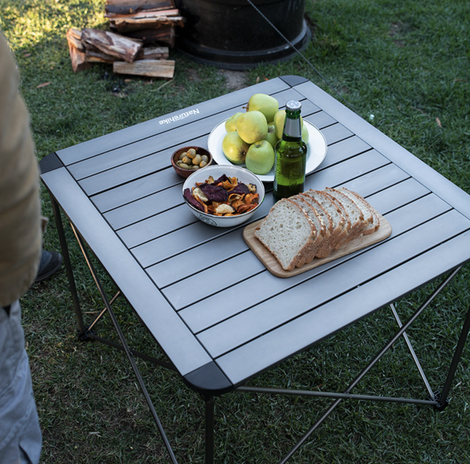 Naturehike 挪客便携式户外折叠桌超轻铝合金露营桌子野营野餐桌椅 237元（需