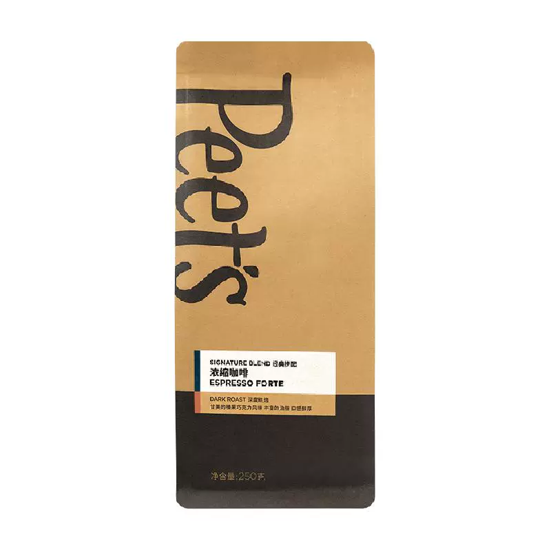 皮爷咖啡 Peet's COFFEE 深度烘焙意式拼配250g 家常咖啡豆 ￥87.6