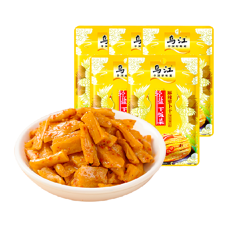 乌江 减盐麻辣萝卜干60g*5包 5.89元