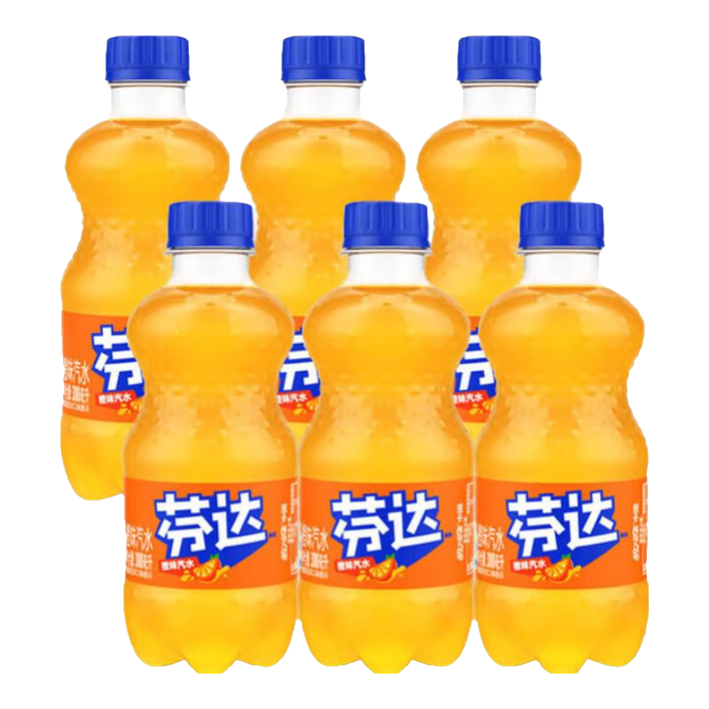 可口可乐 芬达300ml*6瓶*4件（共24瓶） 29.16元（合7.29元/件，需领券）