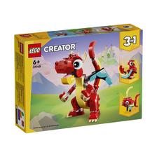 LEGO 乐高 积木男孩 创意31145红色小飞龙 男孩玩具6岁以上 69元